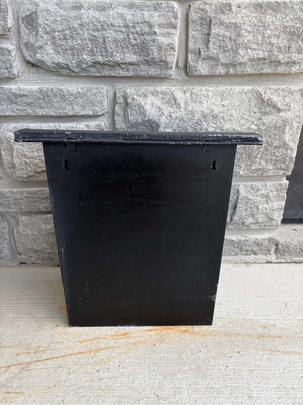 Old Black Post Mailbox - Picture 4 of 5